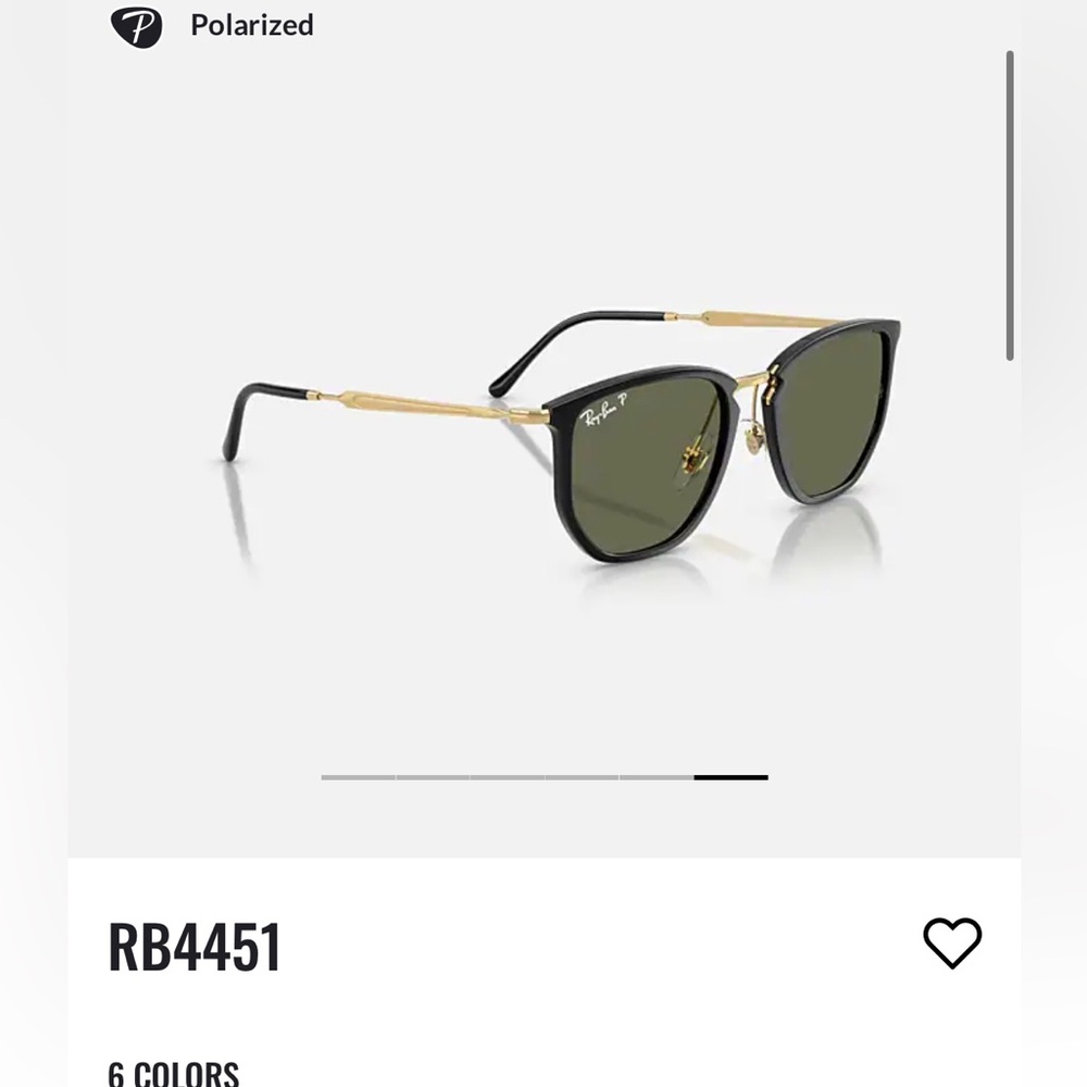 Like new Rayban polarized new model sunglasses ORB4451